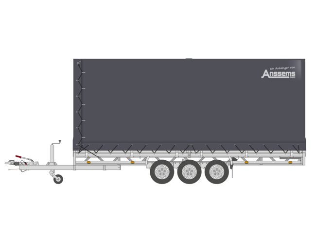 Hulco Anssems Hochlader Tridem Medax-3 3500.611x203 Komplett mit Aktionsplane 210 cm (Extra Hoch)